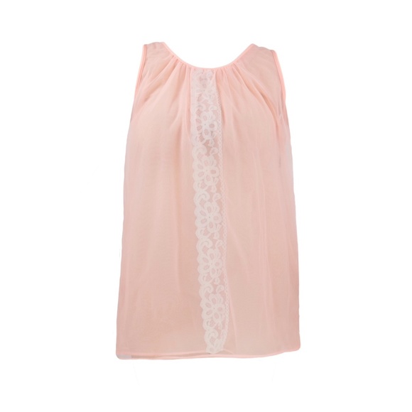 Vintage Lingerie Coral Peach Babydoll Top/Slip - Picture 1 of 4